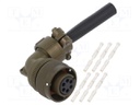 Connector: circular; VG95234; plug; female; PIN: 6; with contacts