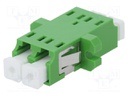 Connector: fiber optic; socket,coupler; LCA; female; ways: 2