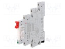 Relay: interface; SPDT; Ucoil: 24VDC; Ucoil: 24VAC; Mounting: DIN