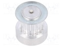 Belt pulley; T2.5; W: 4; 6mm; whell width: 16mm; Ø: 12.2mm; aluminium