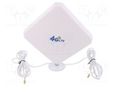 Antenna; LTE; 20dBi; Mounting: for wall mounting; 50Ω; TS9