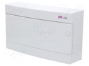 Enclosure: for modular components; IP40; white; No.of mod: 18