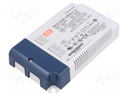 Power supply: switched-mode; LED; 64.4W; 34÷46VDC; 1400mA; IP20