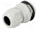 Cable gland; M25; IP68; Mat: polyamide; light grey; Entrelec