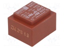 Transformer: encapsulated; 1.5VA; 117VAC; 12V; 125mA; Mounting: PCB