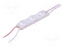 LED; white warm; 3000K; 174lm; 175°; No.of diodes: 3; 11x16x74.1mm