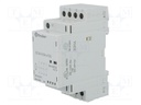 Relay: installation; monostable; NC + NO x3; Ucoil: 24VAC; 25A