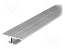 Profiles for LED modules; surface; natural; L: 2m; aluminium