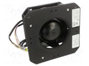 Fan: EC; radial; 230VAC; 165x165x67mm; 301m3/h; 69dBA; ball; 4500rpm