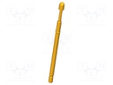 Test needle; Operational spring compression: 4mm; 8A; Ø: 2mm; 5N