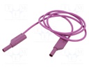 Test lead; 32A; banana plug with axial socket 4mm,both sides