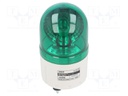 Signaller: lighting; rotating light; green; Series: S60; 24VDC