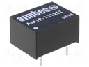 Converter: DC/DC; 1W; Uin: 10.8÷13.2V; 12VDC; Iout: 83mA; DIP8; 1.8g