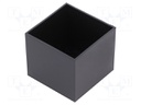 Enclosure: designed for potting; X: 46mm; Y: 46mm; Z: 40.5mm; ABS