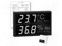 Thermo-hygrometer; Non-contact temp.range: 0÷50°C; 0÷99.9%RH
