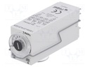 Timer; 0,1s÷100h; 4PDT; 250VAC/6A; 24VAC; DIN,socket,on panel