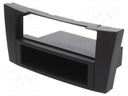 Radio mounting frame; Mercedes; 2 DIN; black
