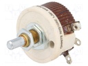 Potentiometer: shaft; single turn; 10Ω; 25W; 6.35mm; wirewound