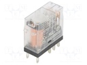 Power Relay, DPDT, 220 VAC, 5 A, Zelio RXG Series, Socket