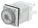 Timer; 0,1s÷500h; DPDT; 250VAC/5A; 24VAC; 24VDC; on panel; -10÷50°C