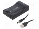 Adapter; HDMI 1.3; HDMI socket,SCART socket; black