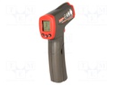 Infrared thermometer; double LCD,with a backlit; -18÷380°C