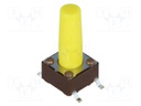 Microswitch TACT; SPST-NO; Pos: 2; 0.05A/12VDC; SMT; none; 5.2N
