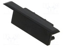 Cap for LED profiles; black; ABS; Pcs: 20; VARIO30-06