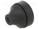 Grommet; EPDM; black; Panel thick: 3÷5mm; Øcable: 5÷9mm; IP67