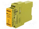Automation module: safety relay; for DIN rail mounting