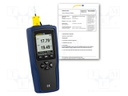 Meter: temperature; LCD; -200÷1370°C; IP52; 173x38x71mm