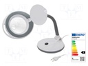 Desktop magnifier with backlight; Mag: 12dpt,3dpt; 6W; 570lm