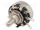Potentiometer: shaft; single turn; 2.2MΩ; 2W; ±20%; soldered; 6mm