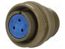 Connector: circular; Series: 97; plug; female; PIN: 3; silver plated