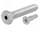 Pin; M8; Plunger mat: steel; Plating: zinc; Thread len: 40mm