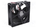 Fan: DC; axial; 24VDC; 92x92x25mm; 67.8m3/h; 25dBA; ball bearing
