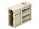 Connector: HAN; module; male; Han Modular C; PIN: 3; w/o contacts
