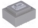 Transformer: encapsulated; 2.5VA; 230VAC; 24V; 24V; 0.05A; 0.05A