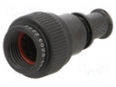 Accessories: plug cover; black; size 9; MIL-DTL-38999 Series III