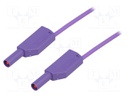 Test lead; PVC; 1m; violet; 16A; 1kV; Cond.cross sec: 0.75mm2