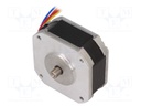 Motor: DC; 2-phase,bipolar,stepper; 24VDC; step 1,8°; 0.186Nm