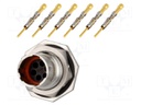 Connector: circular; Series: RT360; socket,plug; male; crimped