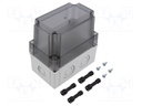 Enclosure: multipurpose; X: 80mm; Y: 130mm; Z: 125mm; MNX; grey; IK08