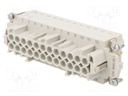 Connector: HDC; contact insert; female; C146; PIN: 24; 24+PE; 16A