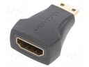 Adapter; HDMI socket,HDMI mini plug; Colour: black