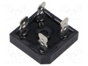 Bridge rectifier: single-phase; Urmax: 50V; If: 15A; Ifsm: 300A