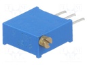 Potentiometer: mounting; multiturn; 100Ω; 500mW; THT; ±10%; linear