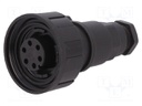 Connector: circular; plug; female; PIN: 6; Buccaneer Standard; IP68