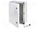 Enclosure: wall mounting; X: 400mm; Y: 500mm; Z: 210mm; ARCA; grey