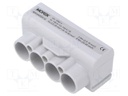 Splice terminal: distribution block; SLT50; 1kV; PIN: 4; ways: 1